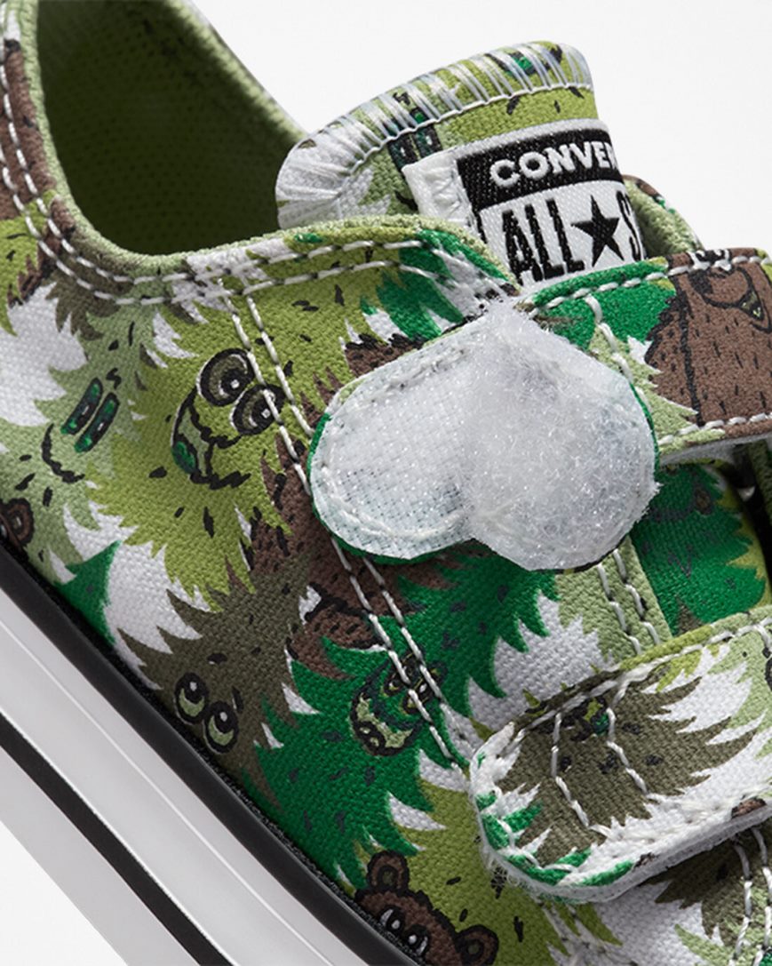 Tenisky Nizke Converse Chuck Taylor All Star Easy-On Forest Camo Dievcenske Biele Zelene | SK 5FJGZ3